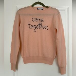 Lingua Franca Come Together Cashmere Crewneck